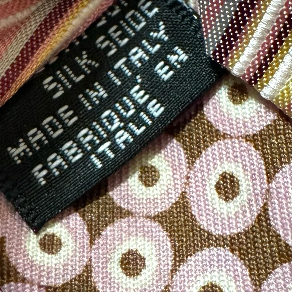 KENZO Homme Dressy Silk Multi-color Stripes Repp Tie Made in Italy